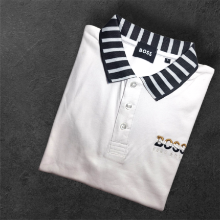 Premium Boss Polo T-Shirt-White